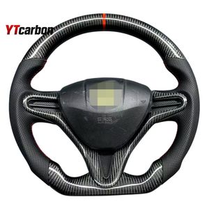 Ytcarbon พวงมาลัยคาร์บอนไฟเบอร์แท้สำหรับข้อมูลเชิงลึกของรถ <span class=keywords><strong>Si</strong></span> Type R อุปกรณ์ตกแต่งภายในรถสไตล์การแข่งแบบกำหนดเอง - Product Image 4
