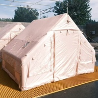 Tente de camping pour réunion de amis de 6,3 m², tente de fête extérieure imperméable, tente de camping gonflable avec cheminée