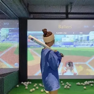 لعبة ترفيهية تفاعلية رقمية لمحاكاة البيسبول مع تجربة إسقاط ضوئي، معدات عصرية للعب وتدريب الضرب - Product Image 2