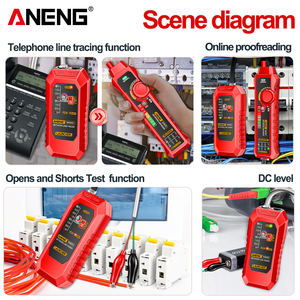 ANENG M469C Smart Electronic Power Cable Tester Standard Accuracy Network/LAN Cable Line Tracing Tool <strong>DC</strong> Level RJ45 RJ11 1 Cable - Product Image 4