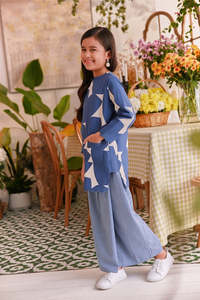 SIPO OEM Vente en gros Malaisie Kurung pour enfants en mousseline de soie, vêtements musulmans, Baju Kurung moderne pour enfants - Product Image 3