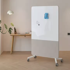 <span class=keywords><strong>Tableau</strong></span> de combinaison en verre à broches mobiles en <span class=keywords><strong>feutre</strong></span> doux multifonctionnel double face avec surface magnétique blanche lisse Fond blanc - Product Image 1