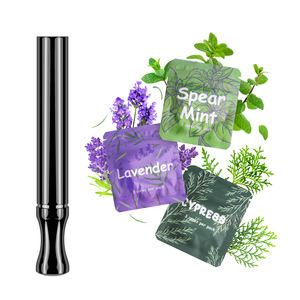 Colgante de Acero Inoxidable para el Alivio Natural de la Ansiedad en Adultos, Aromas Relajantes, Soporte Respiratorio Natural, Limpieza Pulmonar Herbal, Unisex - Product Image 1