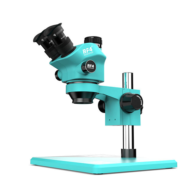 Zoom Microscope Electronic Trinocular Stereo Microscope with LED for Mobile Phone PCB Repair RF4 RF7050 PRO 7-50X Wf10x/22mm