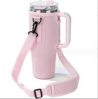 Housse isolante en néoprène pour bouteille d'eau, sac de transport pour gobelet de 40 oz avec sangle