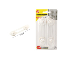 Ensemble de serrures de sécurité pour armoires, adaptées aux tiroirs, aux portes, aux réfrigérateurs, aux fours et aux sièges de toilettes, attaches de sécurité pour bébés avec adhésif 3M