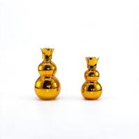 Bouteilles en verre électro-plaquées en or, forme de gourde, de 10 ml à 100 ml, pour les soins de la peau, les cosmétiques, les huiles essentielles, avec bouchon à vis