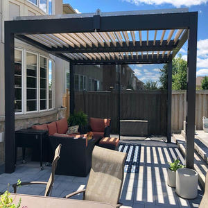 2-20% הנחה בחצר האחורית הפטיו הפרגולה רעיונות חשמליים שמש חיצונית צל רוח הוכחה גזיבו אלומיניום רעם כיסוי פטיו - Product Image 4