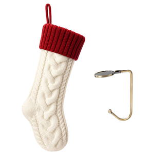 Chaussettes de Noël tricotées chaudes et douillettes pour enfants, sacs cadeaux pour bonbons, vente chaude d'usine pour Joyeux Noël - Product Image 1