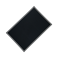 Set de table rectangulaire en caoutchouc moderne et écologique avec logo personnalisé, antidérapant, isolant thermique, pour la maison, les cafés et les tables à manger