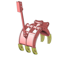 Aksesoris Penjepit Hidrolik untuk Wheel Loader 12 Ton MS01 Baja, Bukaan Rahang 1200mm, Harga Pabrik Murah, 12 Rahang, Garansi