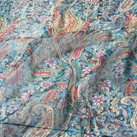 Collection de Tissus en Chiffon Imprimé Fil d'Or Soie Nouvelle Série Fleurs Printemps-Été Mélange Lurex Style Delacroix