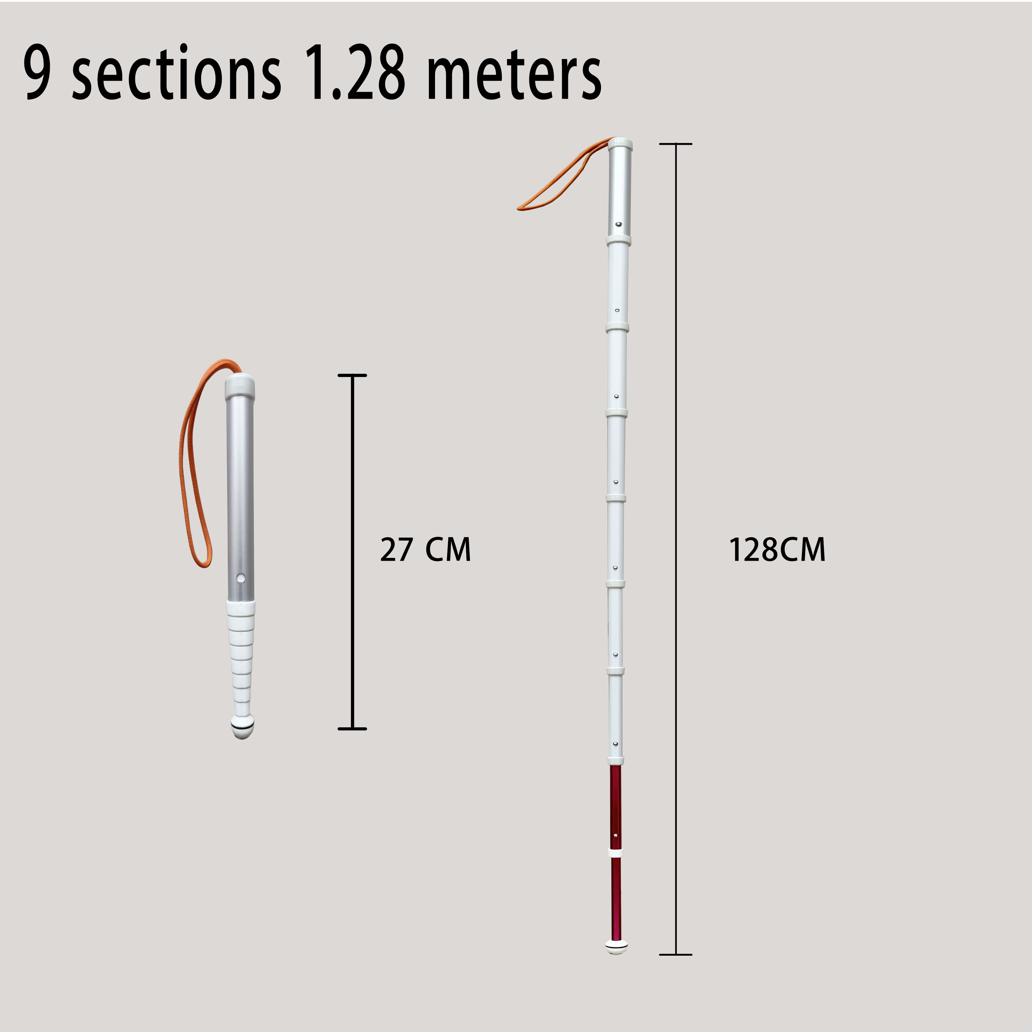 9 sections 1,28 mètres