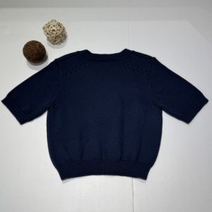 Maglione Estivo Promozionale da <span class=keywords><strong>Donna</strong></span> a Maniche Corte con Collo Rotondo e Design Traforato in <span class=keywords><strong>Maglia</strong></span> - Product Image 3