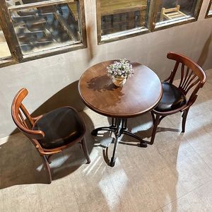 Silla de Madera Duradera de Estilo Antiguo para Restaurante, Cafetería, Catering, Banquetes, Eventos, Bar, Hotel, Ocio - Product Image 6