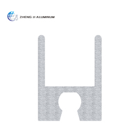 Profilés en aluminium extrudé sur mesure, grain de bois, anodisés, revêtement en poudre, sections d'extrusion d'aluminium pour fenêtres et portes
