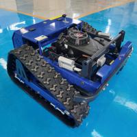 Robot Pemotong Rumput untuk Rumah Tangga, Pertanian, dan Industri dengan Mesin Empat Langkah Bertenaga Kuat, Peralatan Penyiangan yang Dapat Disesuaikan dengan Remote Control