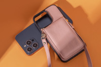 Haute qualité plus récent étui de téléphone en cuir Long Portable Cross Body pour iphone 14 15 couvrir