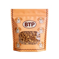 Sachet autoportant en PE thermoscellable de qualité alimentaire, étanche, avec fermeture éclair et logo imprimé personnalisable pour aliments pour bébés, aliments pour animaux de compagnie et autres aliments