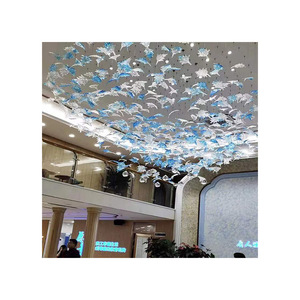 Voyage Crystal Chandelier Maple <b>Leaf</b> Design LED Pendant <b>Light</b> For Hotel Banquet Hall Exhibition Space High Brightness - Product Image 5