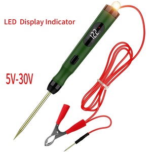 ปากกาทดสอบไฟฟ้าอเนกประสงค์ 5-30V แบบดิจิตอล พร้อมไฟ LED สำหรับยานยนต์ หัวหนีบแบบจระเข้ - Product Image 3