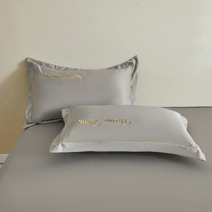 Style Class a <span class=keywords><strong>Drap</strong></span> de lit King Size en soie glacée lavée à l'<span class=keywords><strong>eau</strong></span> 300 fils/cm² Série Dream Home personnalisable - Product Image 4