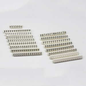 <span class=keywords><strong>Euro</strong></span> Dollar GBP Price Cube Kit Reciclable Snap Number Digit Assembly para ropa Jewelry Display Sticker Logo Carton Holder - Product Image 3