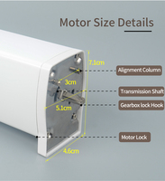 1.2Nm 2Nm produits rideau pilote à distance rideau moteur Tuya Pst-Yh002 rideau moteur électrique