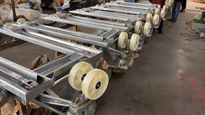 Shuncha thép không gỉ <span class=keywords><strong>Pallet</strong></span> Jack 304 2ton <span class=keywords><strong>2.5t</strong></span> 3t tay xe tải <span class=keywords><strong>Pallet</strong></span> với PU bánh xe của nhãn hiệu <span class=keywords><strong>Stacker</strong></span> - Product Image 3