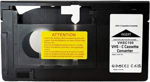 Adaptateur mécanique VHS-C vers cassette VHS pour caméscopes JVC RC+ <span class=keywords><strong>SVHS</strong></span>, usage domestique en plastique, 3 pièces, objectif et chiffon non compatibles - Product Image 2