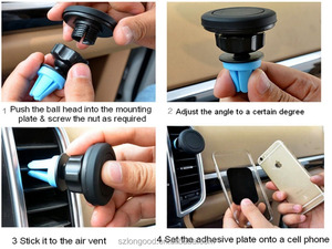 <span class=keywords><strong>Soporte</strong></span> magnético <span class=keywords><strong>para</strong></span> teléfono móvil de coche, montaje Universal <span class=keywords><strong>para</strong></span> ventilación de aire - Product Image 4
