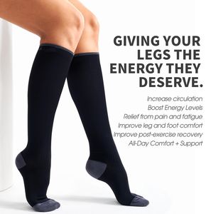 Medias de Compresión Suaves para Alivio del Dolor para Personas Mayores, Soporte para Venas Varicosas, Edema, Calcetines de Compresión de Grado Médico para Adultos Mayores - Product Image 3