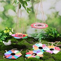 Kit de bricolage écologique pour mangeoire à oiseaux en bois - Activités créatives et jouet d'extérieur pour Thanksgiving, la Saint-Valentin, la fête des Pères et les cadeaux de fête