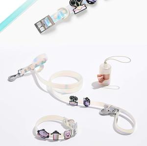 Correa de PVC impermeable de cuerda de perro mascota personalizada de alta calidad de lujo con dijes de bricolaje - Product Image 4