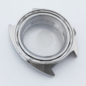 Caja de Reloj de Acero Inoxidable de 40 mm con Cristal de Zafiro Plateado, Resistente al Agua 10 ATM, Esfera de 28,5 mm, Movimiento NH35, Caja para Reloj NH36 - Product Image 3