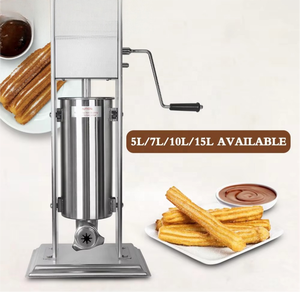 Máquina Manual para Hacer Churros de Acero Inoxidable, 3L, 5L, 7L, 10L, 15L, Extrusora Comercial Española de Frutas Latinas, Unidades Profesionales - Product Image 3