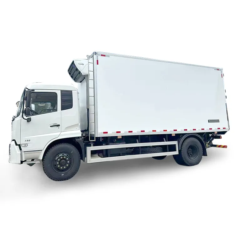 4x2 Dongfeng refrigerato Box Truck 10ton 15 tonnellate refrigerato Freezer camion per carne congelata e pollo