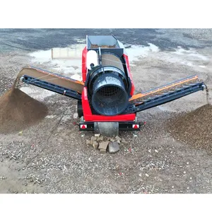 Factory Prices Rotary Large Drum Screen Compost Sand Stone Trommel Screener For Sale