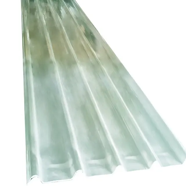 Alta resistência FRP ondulado telha transparente/transparente folha de telhado/telhado de folha de FRP