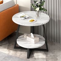 Table double couche pour la salle à manger, le salon, le canapé, le côté du canapé, mini table pour le balcon, table basse