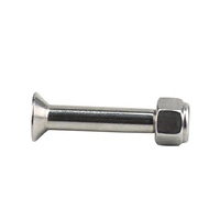 Goupille à tête plate en acier inoxydable de précision personnalisée avec rainure de positionnement pour charnières de meubles et articulations automobiles