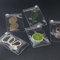 Transparente sichtbare Reiß verschluss dichtung Mini PVC Kunststoff Schmuck beutel Tasche für Ring Halskette