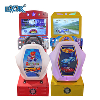 Machine de jeu d'arcade à jetons pour simulateur de course de voiture LCD Kids Outrun 22