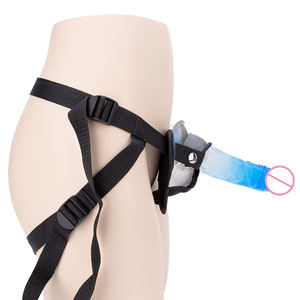 Celana dalam Dildo tali untuk pria, celana dalam Penis berongga lengan panjang, sabuk pengekang celana Dildo untuk pria, mainan seks untuk wanita - Product Image 2