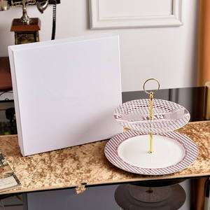 High-End Hotel Restaurant Dinnerware Set 10 & 8 Inch Bone China Plates with Custom Logo Sustainable Gift <b>Box</b> Included - Product Image 5