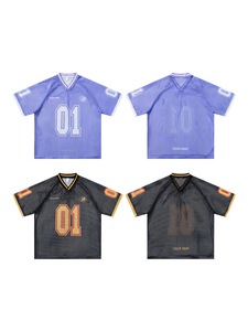 T-shirt Sportiva in Rete per Uomo e <span class=keywords><strong>Donna</strong></span>, Manica Corta, Traspirante, Stampata, Oversize, Casual, Streetwear, Asciugatura Rapida - Product Image 4