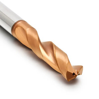 Foret en carbure de tungstène, foret hélicoïdal en alliage pour métaux durs, tige droite, foret spiralé pour acier au carbone et aluminium
