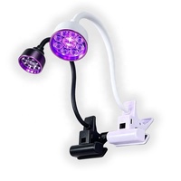 Lampu Meja 2 in 1 Terbaru 8W Isi Ulang UV LED Terapi Cahaya Pengering Kuku USB Model Jepit Lampu Kuku untuk Ujung Jari Kaki dan Tangan