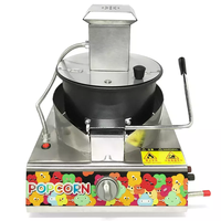 Petite Machine à Popcorn à gaz en acier inoxydable de haute précision en forme de boule de Caramel Machine à Popcorn à gaz équipement de collation en gros