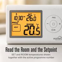 Termostato WiFi RF con Controllo App Intelligente e Programmazione 7 Giorni per Sistemi a Caldaia a Gas, Direttamente dalla Fabbrica
